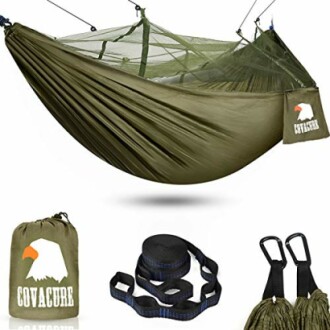 COVACURE Camping Hammock with Net - Lightweight Double Hammock Review